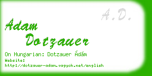 adam dotzauer business card